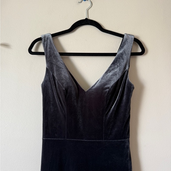 Revelry Dakota velvet maxi special occasion bridesmaid dress 0 - Picture 5 of 13